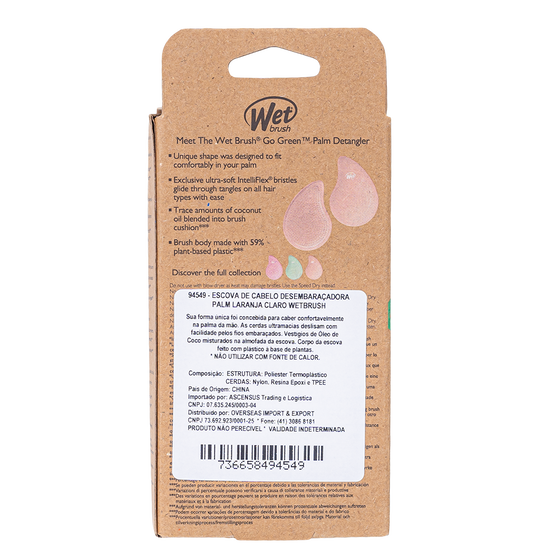 Escova de Cabelo Desembaraçadora Wetbrush Palm